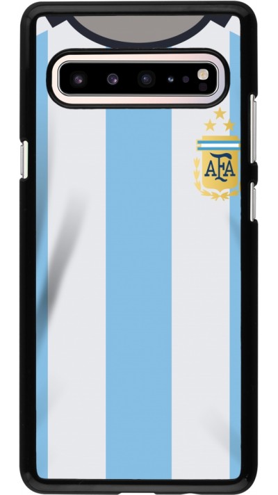 Coque Samsung Galaxy S10 5G - Maillot de football Argentine 2022 personnalisable