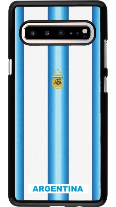 Samsung Galaxy S10 5G Case Hülle - Argentinien 2026 personalisierbares Fussballtrikot