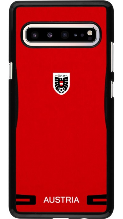 Samsung Galaxy S10 5G Case Hülle - O?sterreich 2026 personalisierbares Fussballtrikot