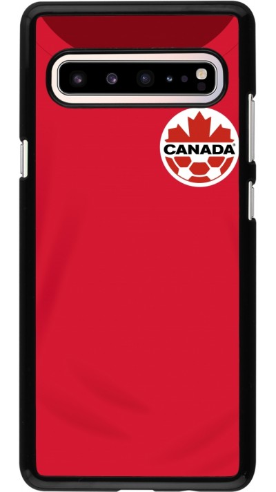 Coque Samsung Galaxy S10 5G - Maillot de football Canada 2022 personnalisable