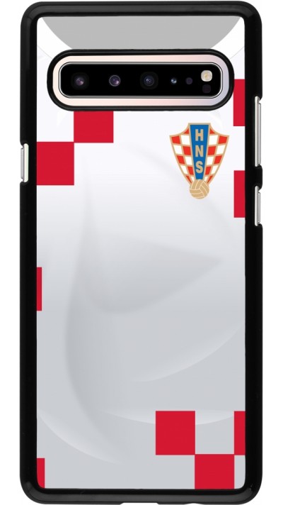 Coque Samsung Galaxy S10 5G - Maillot de football Croatie 2022 personnalisable