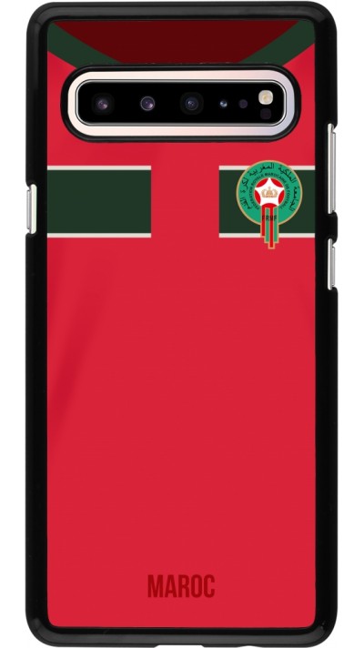 Coque Samsung Galaxy S10 5G - Maillot de football Maroc 2022 personnalisable