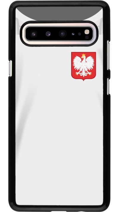 Coque Samsung Galaxy S10 5G - Maillot de football Pologne 2022 personnalisable