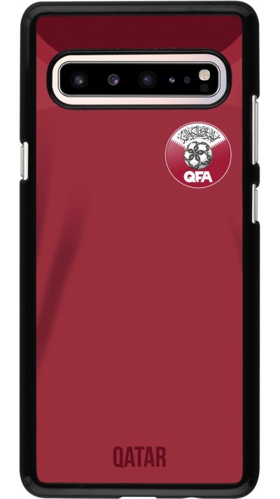 Coque Samsung Galaxy S10 5G - Maillot de football Qatar 2022 personnalisable