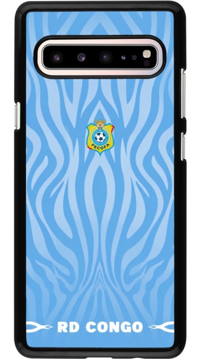 Samsung Galaxy S10 5G Case Hülle - Demokratische Republik Kongo 2026 personalisierbares Fussballtrikot
