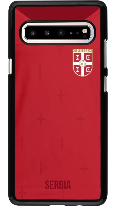 Coque Samsung Galaxy S10 5G - Maillot de football Serbie 2022 personnalisable