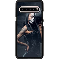 Samsung Galaxy S10 5G Case Hülle - Halloween 22 Tattooed Girl