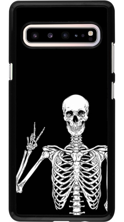 Coque Samsung Galaxy S10 5G - Halloween 2023 peace skeleton