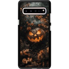 Samsung Galaxy S10 5G Case Hülle - Halloween 2025 Pumpkin with flowers