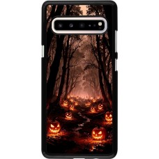 Samsung Galaxy S10 5G Case Hülle - Halloween 2025 Road of Terrifying Pumpkins