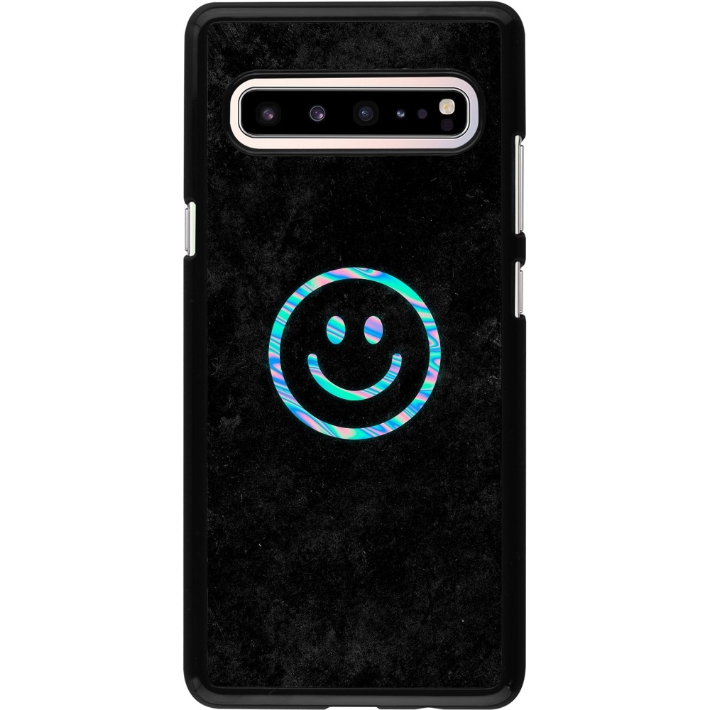 Samsung Galaxy S10 5G Case Hülle - Happy smiley irisirt