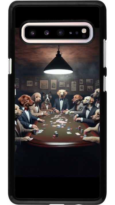 Samsung Galaxy S10 5G Case Hülle - Die Pokerhunde