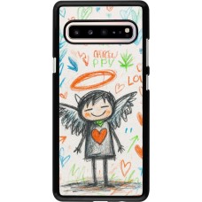 Samsung Galaxy S10 5G Case Hülle - Little Angel Sketch Love