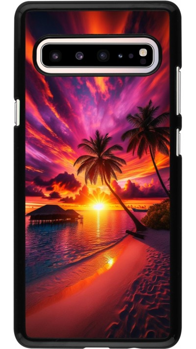Samsung Galaxy S10 5G Case Hülle - Malediven Abenddämmerung Glückseligkeit