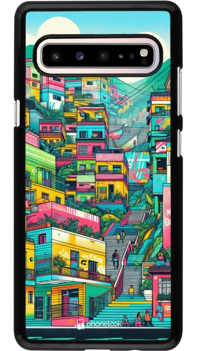 Samsung Galaxy S10 5G Case Hülle - Medellin Comuna 13 Kunst