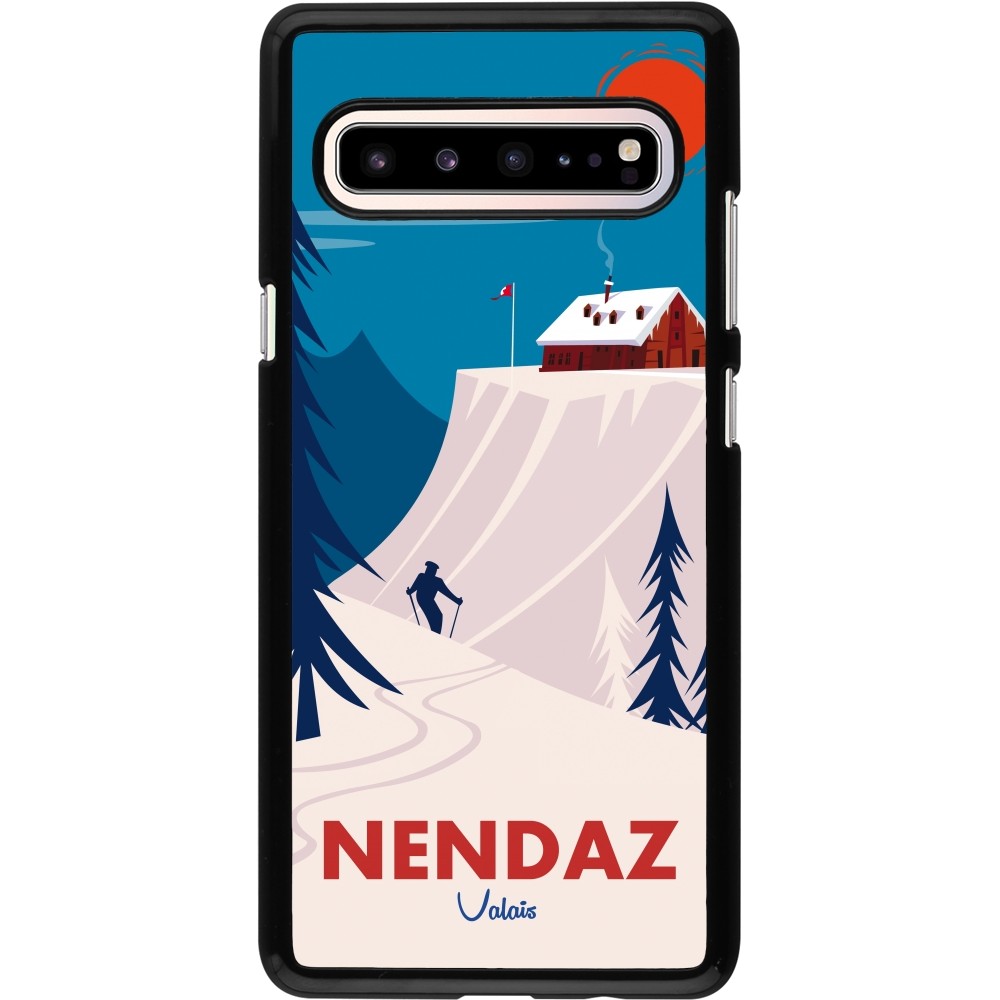 Samsung Galaxy S10 5G Case Hülle - Nendaz Cabane Ski