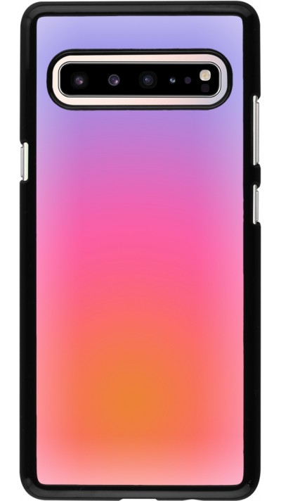 Samsung Galaxy S10 5G Case Hülle - Orange Pink Blue Gradient