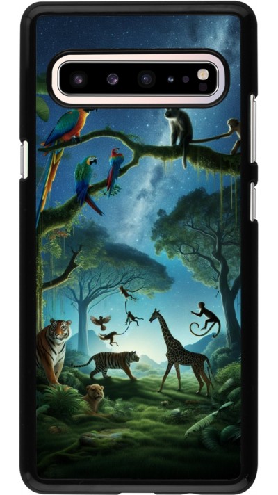 Samsung Galaxy S10 5G Case Hülle - Paradies der exotischen Tiere