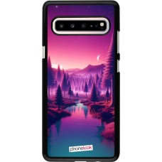 Samsung Galaxy S10 5G Case Hülle - Lila-rosa Landschaft