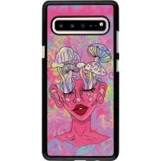 Samsung Galaxy S10 5G Case Hülle - Psychedelic pink mushroom