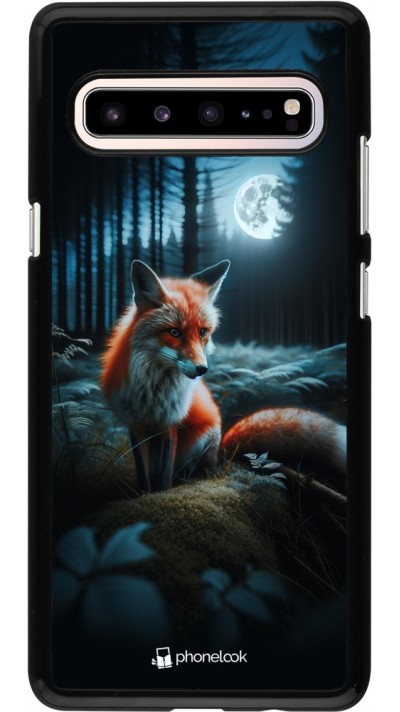 Coque Samsung Galaxy S10 5G - Renard lune forêt
