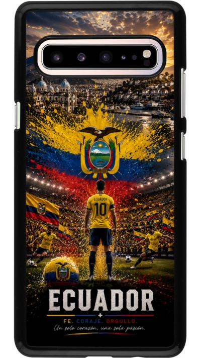 Coque Samsung Galaxy S10 5G - Football Équateur splash 2026