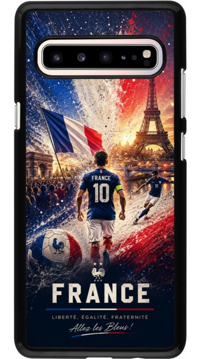 Coque Samsung Galaxy S10 5G - Football France splash 2026
