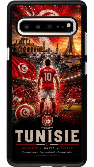 Coque Samsung Galaxy S10 5G - Football Tunisie splash 2026