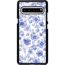 Samsung Galaxy S10 5G Case Hülle - Spring 23 watercolor blue flowers