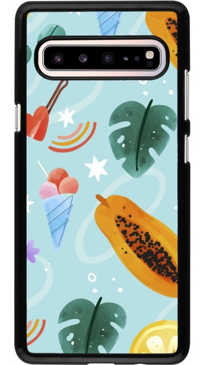 Coque Samsung Galaxy S10 5G - Summer 2025 Pattern papaya