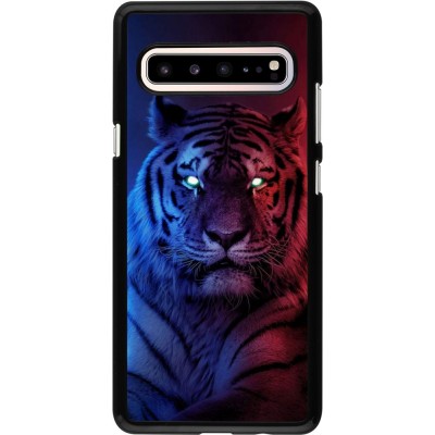 Coque Samsung Galaxy S10 5G - Tiger Blue Red