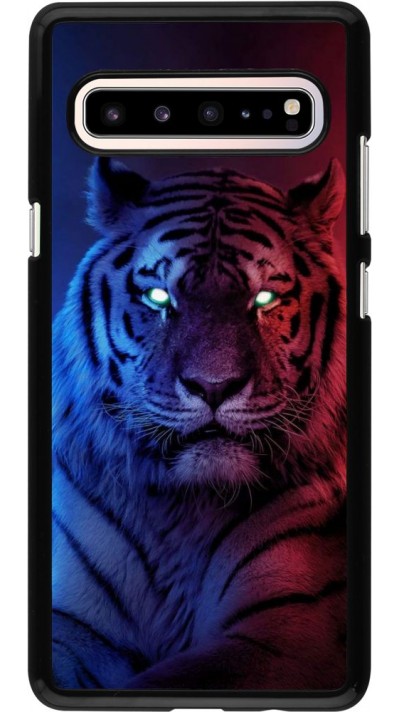 Coque Samsung Galaxy S10 5G - Tiger Blue Red