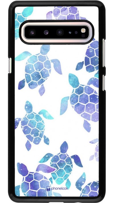 Hülle Samsung Galaxy S10 5G - Turtles pattern watercolor