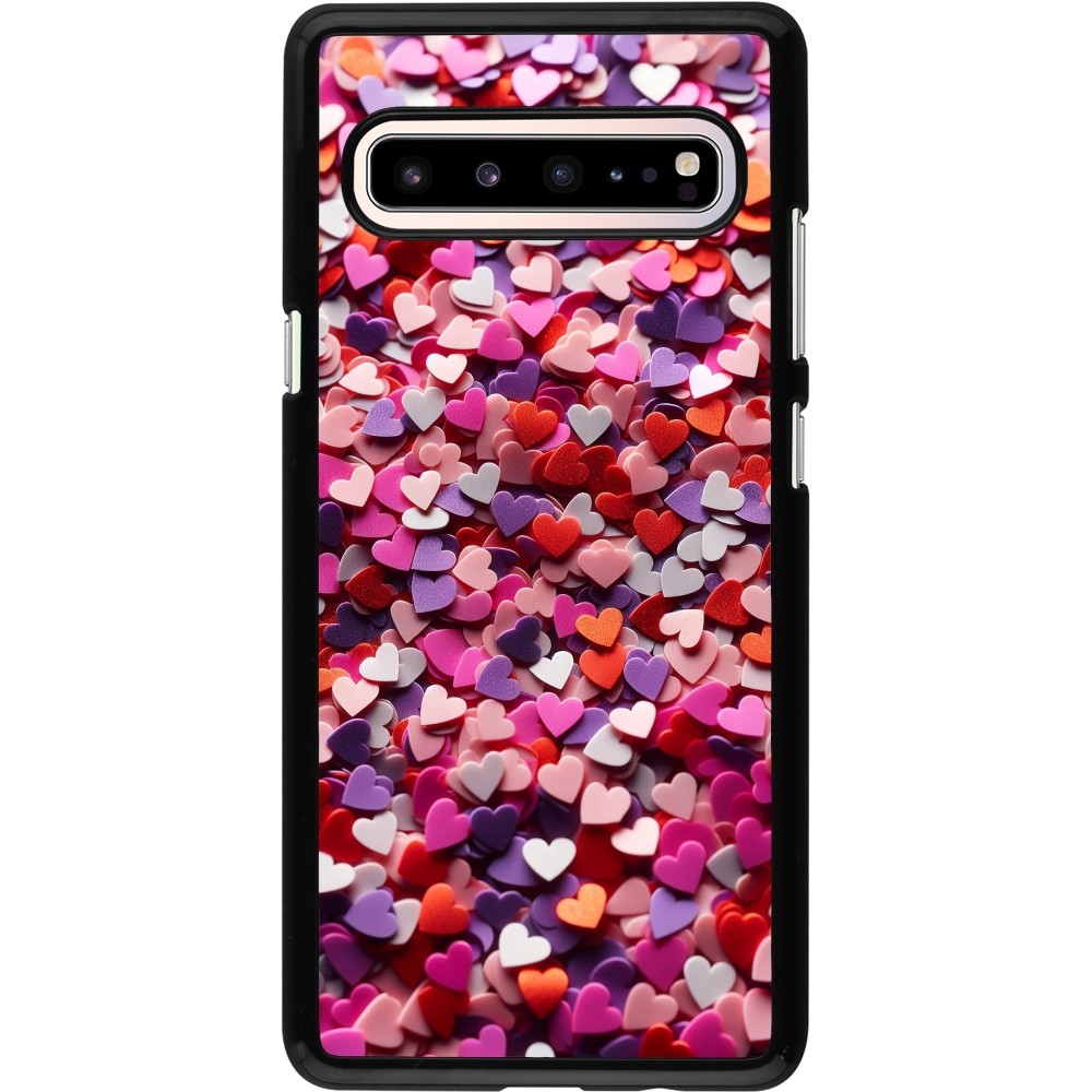 Samsung Galaxy S10 5G Case Hülle - Valentin 2025 Konfetti