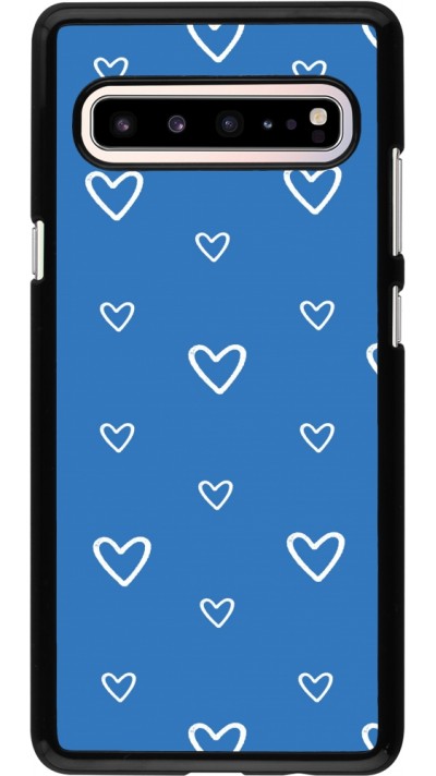 Coque Samsung Galaxy S10 5G - Valentine 2023 blue hearts