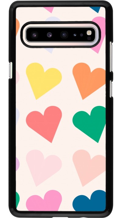 Coque Samsung Galaxy S10 5G - Valentine 2023 colorful hearts
