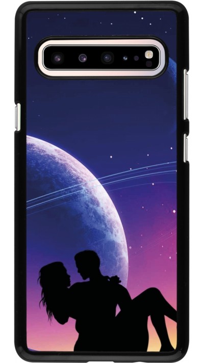 Coque Samsung Galaxy S10 5G - Valentine 2023 couple love to the moon