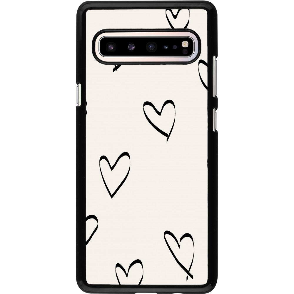 Coque Samsung Galaxy S10 5G - Valentine 2023 minimalist hearts