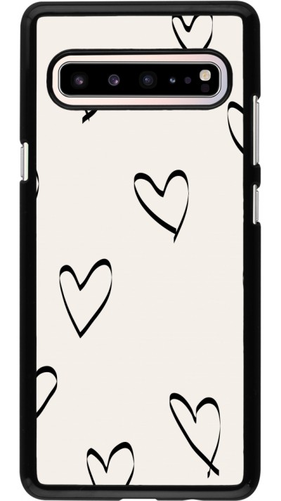 Coque Samsung Galaxy S10 5G - Valentine 2023 minimalist hearts