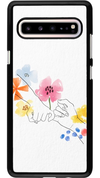 Coque Samsung Galaxy S10 5G - Valentine 2023 pinky promess flowers