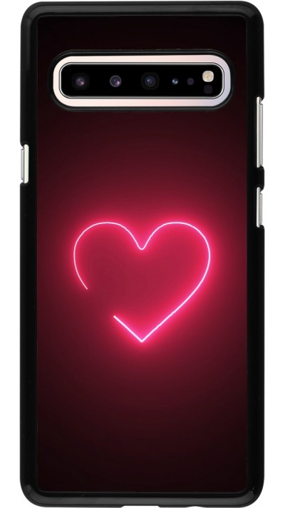 Coque Samsung Galaxy S10 5G - Valentine 2023 single neon heart