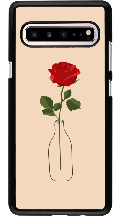 Coque Samsung Galaxy S10 5G - Valentine 2023 single rose in a bottle