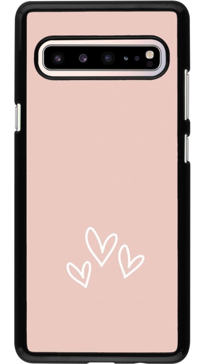 Coque Samsung Galaxy S10 5G - Valentine 2023 three minimalist hearts