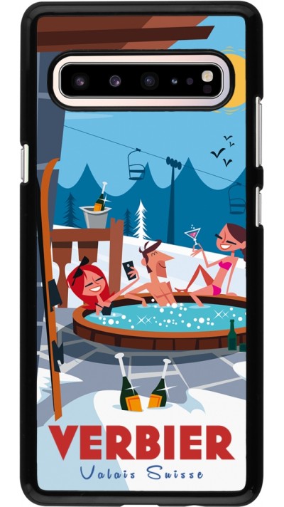 Samsung Galaxy S10 5G Case Hülle - Verbier Mountain Jacuzzi