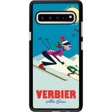 Samsung Galaxy S10 5G Case Hülle - Verbier Ski Downhill