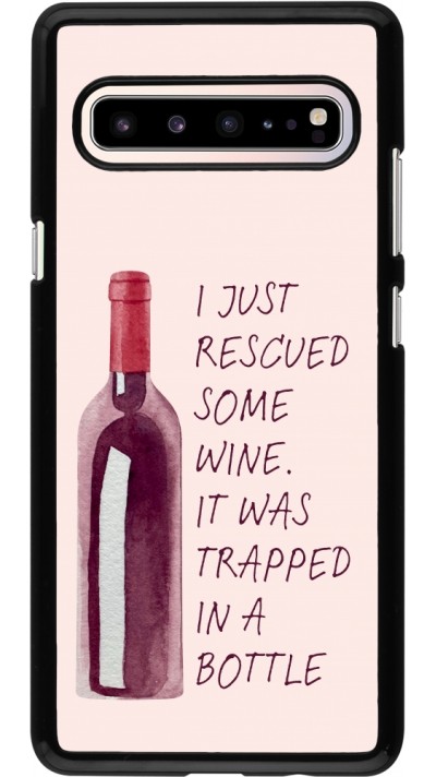 Samsung Galaxy S10 5G Case Hülle - I just rescued some wine