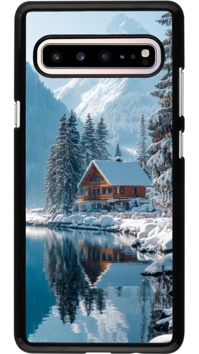 Coque Samsung Galaxy S10 5G - Winter 25 Winter house forest day