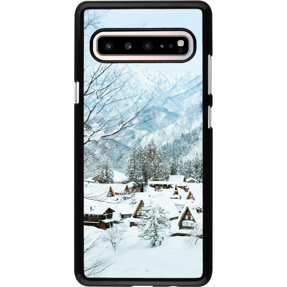Coque Samsung Galaxy S10 5G - Winter 25 Winter snowy landscape