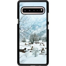 Coque Samsung Galaxy S10 5G - Winter 25 Winter snowy landscape