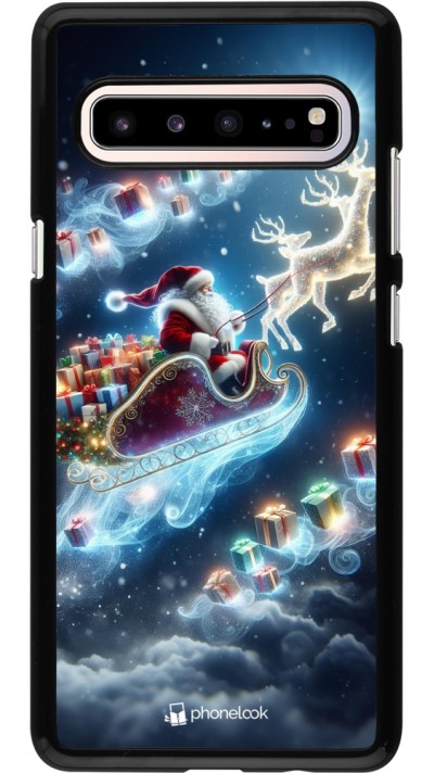 Coque Samsung Galaxy S10 5G - Noël 2023 Père Noël enchanté